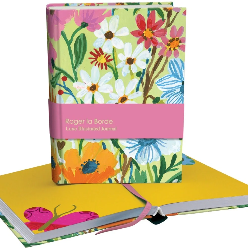 Illustrated Journal, Beautiful Bold Art, Flower Field – 272 Pages, Amazing Gift!